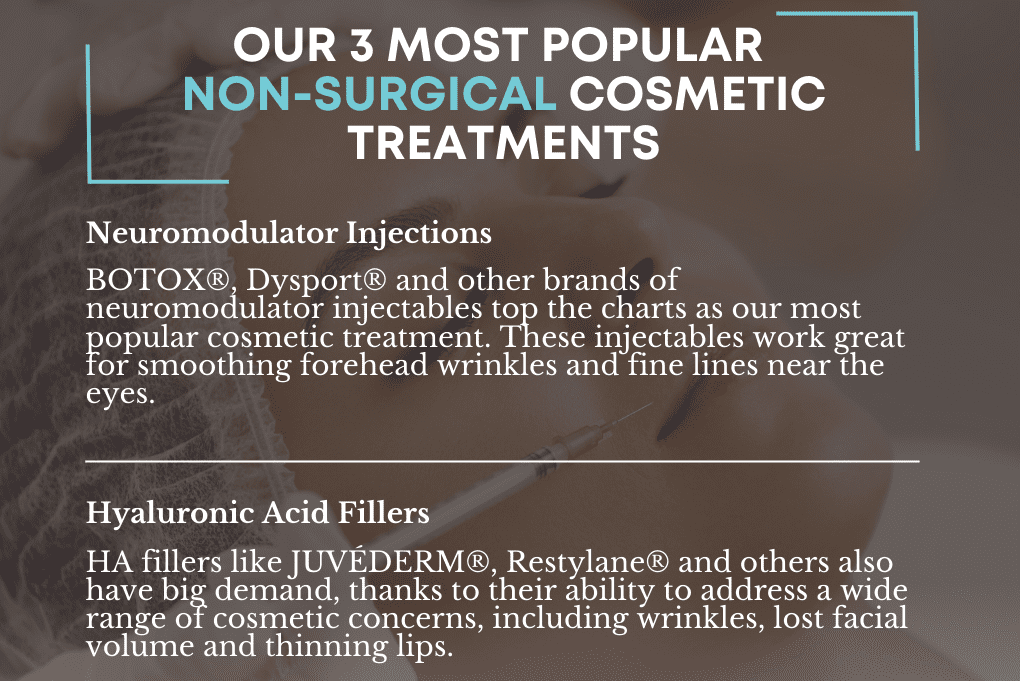 Our 3 Most Popular Non-Surgical Cosmetic Treatments